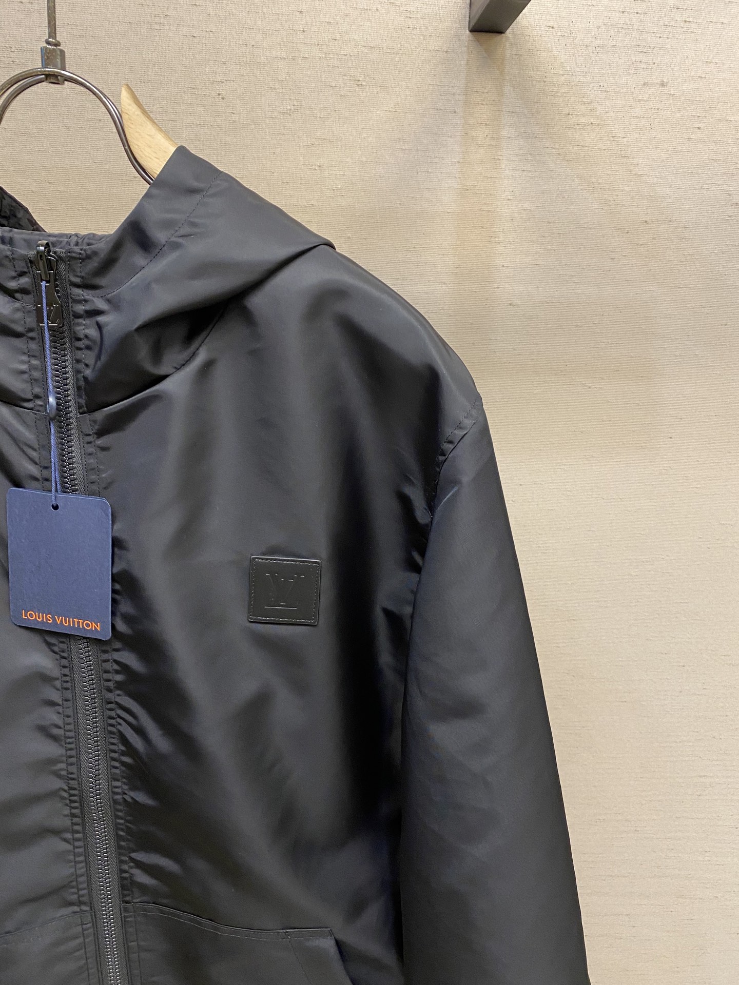 Louis Vuitton Jacket Black Hooded S-m-xl