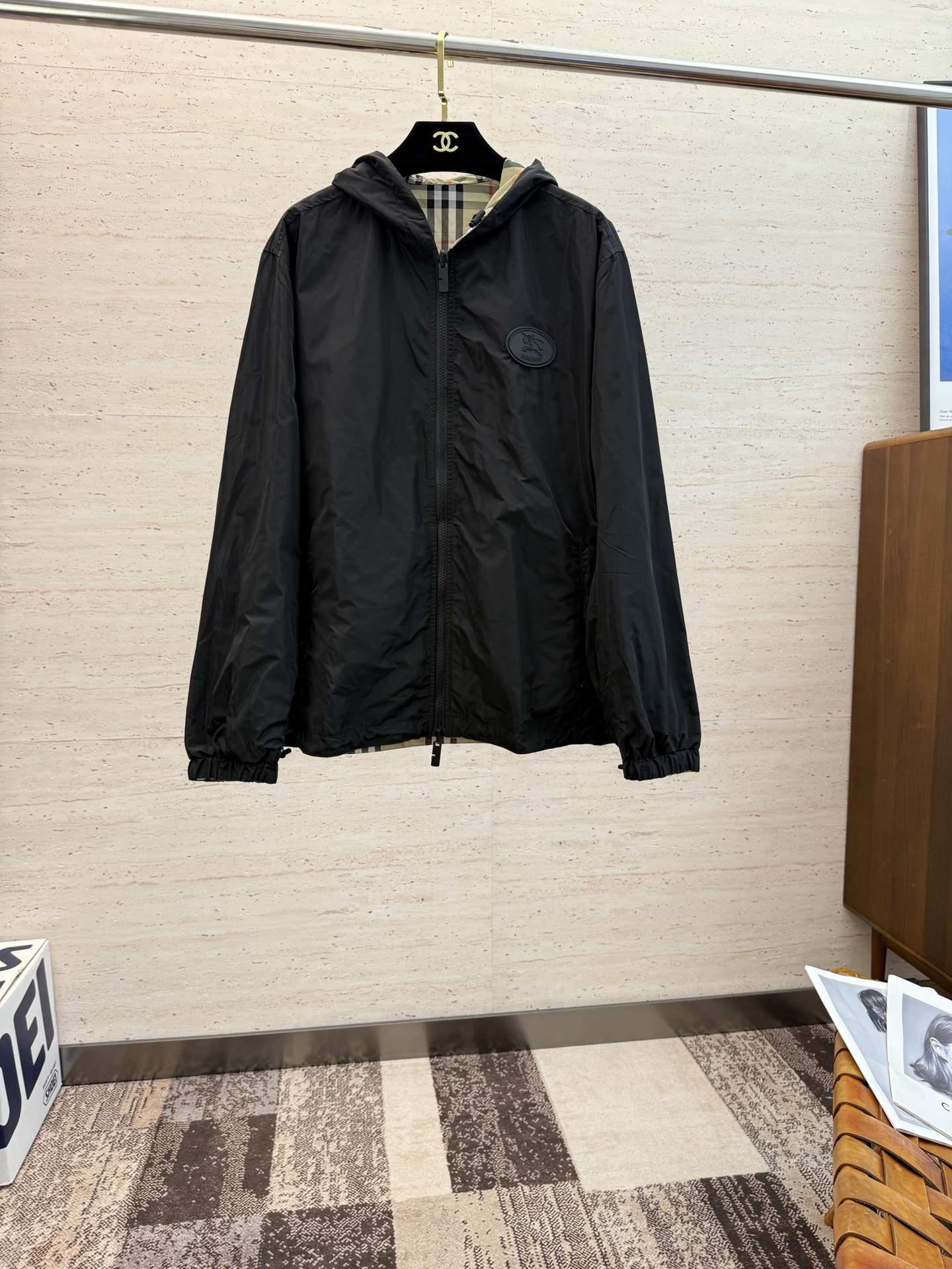 Burberry Male Jacket Hooded S-m-xl