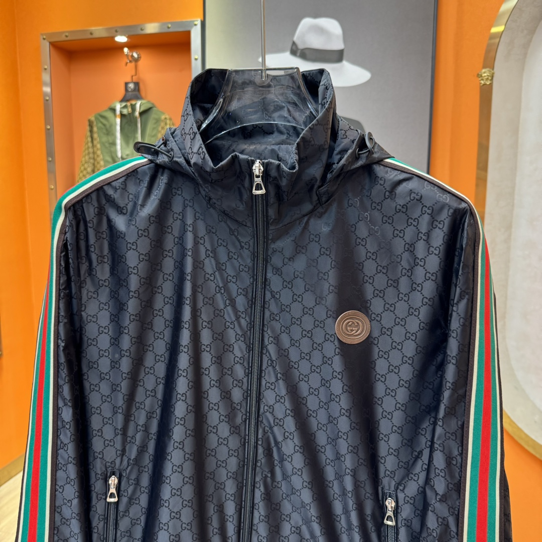 Gucci Male Jacket Polyester Hooded M-l-xl