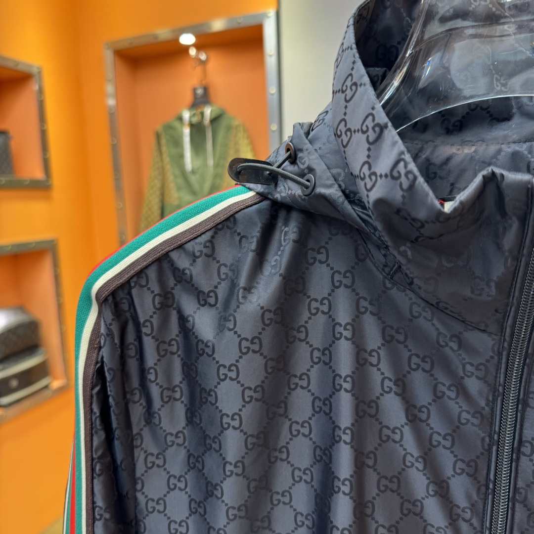 Gucci Male Jacket Polyester Hooded M-l-xl