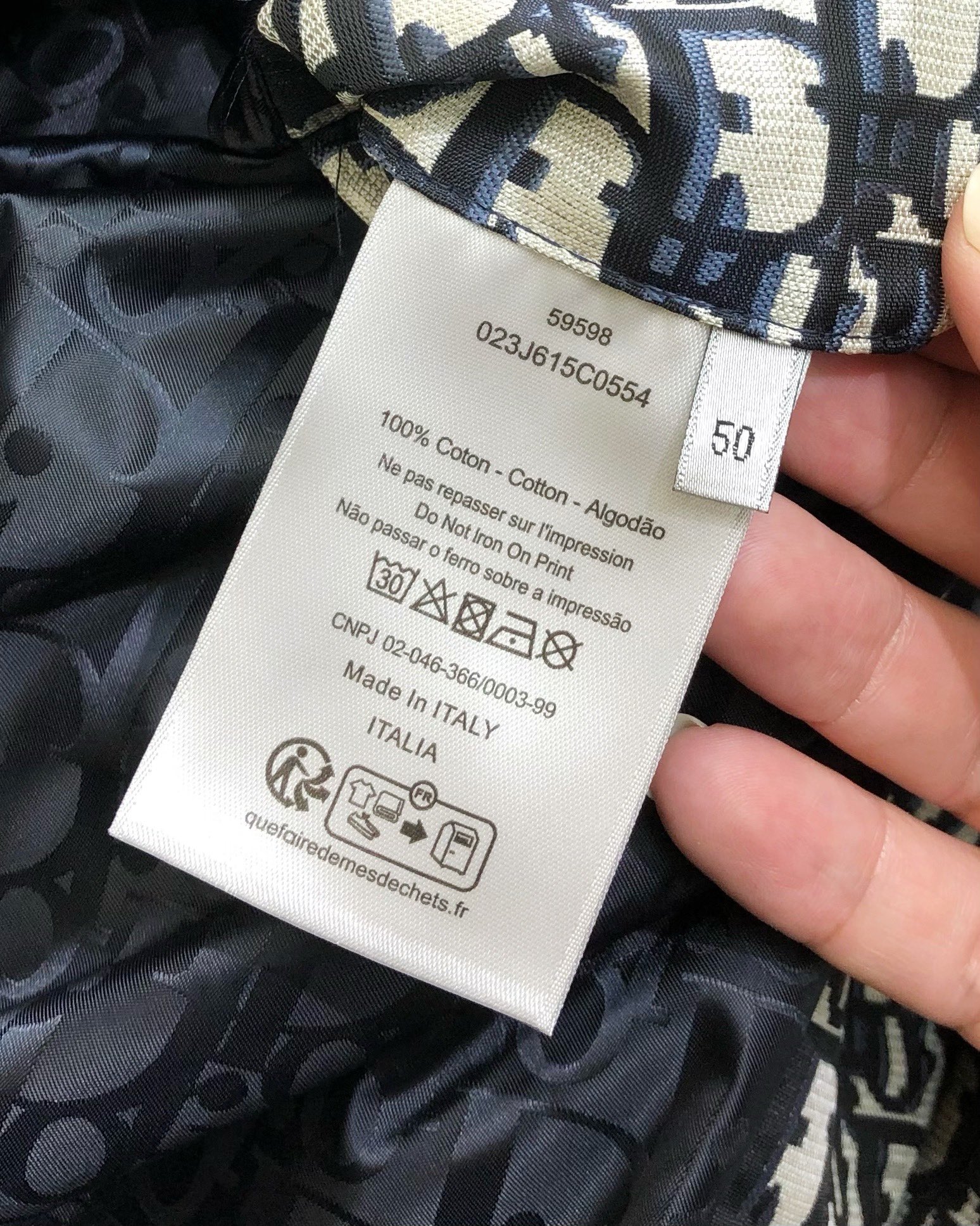Dior Male Jacket Cotton Hooded M-xl