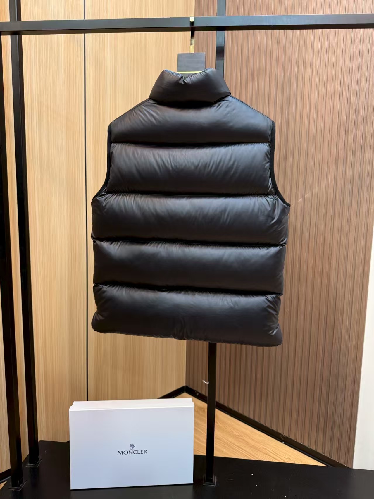 Moncler Male Down Vest Goose Down Black S-m-l