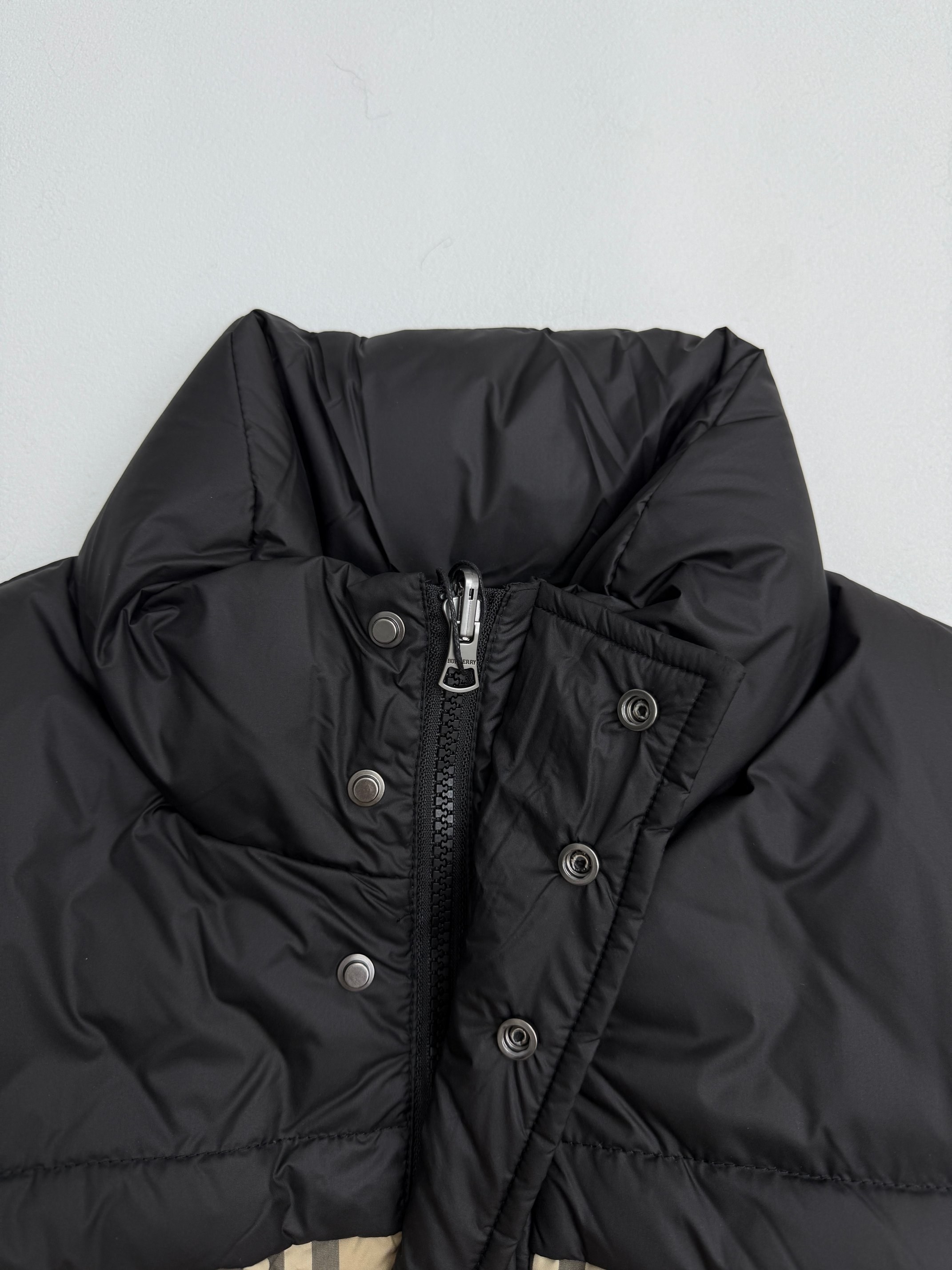 Burberry Down Vest Plaid M-xl