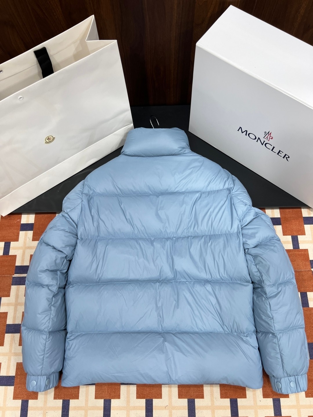 Moncler Couple Down Jacket Goose Down Blue Couple Style M-l-xl