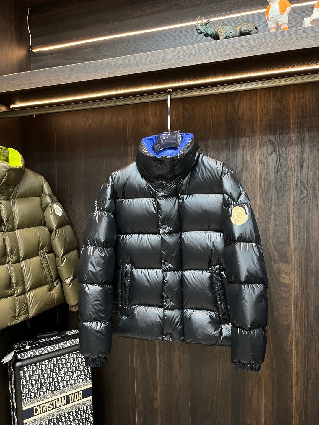 Moncler Male Down Jacket Goose Down Black Slim Fit M-l-xl