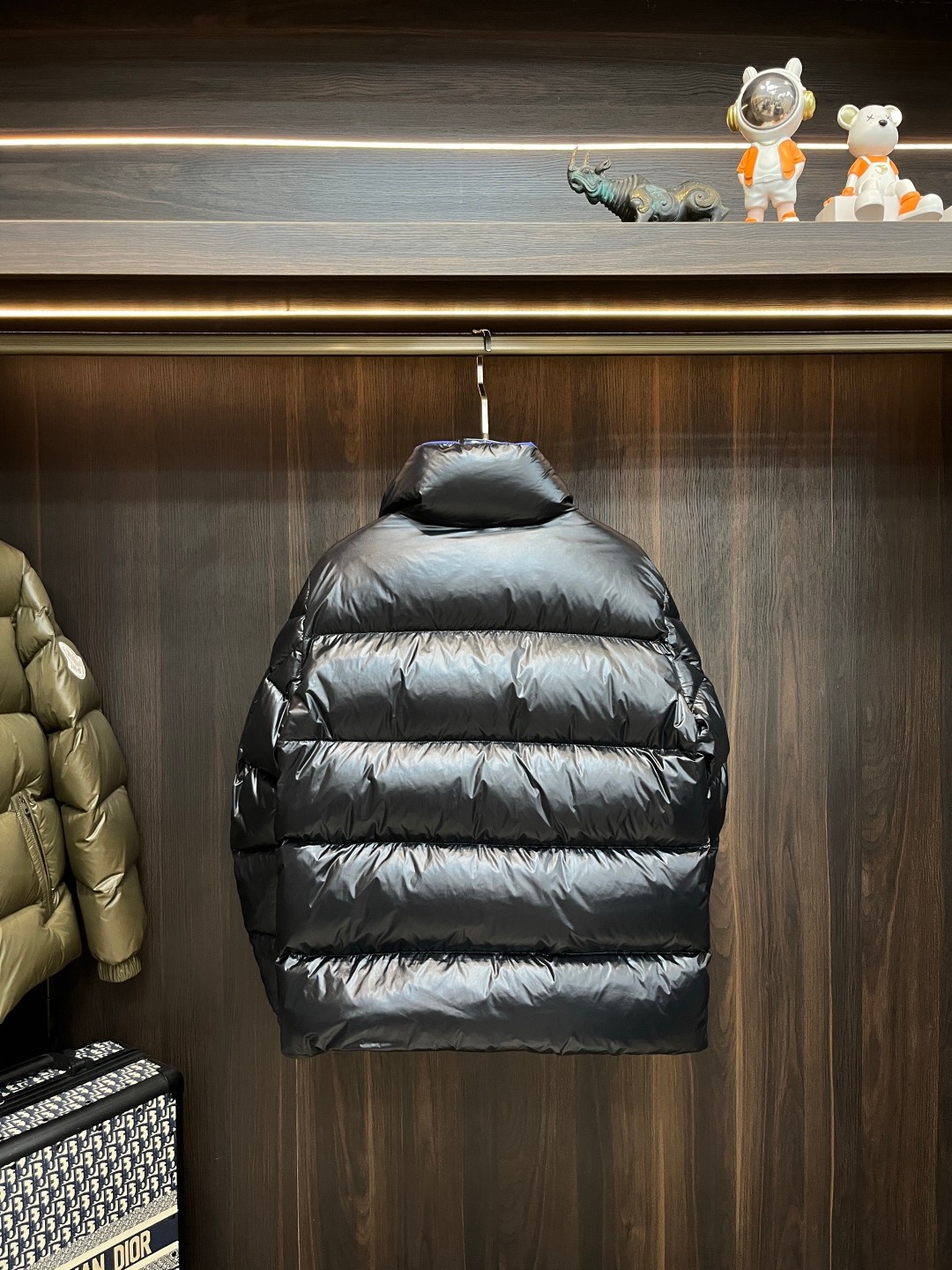 Moncler Male Down Jacket Goose Down Black Slim Fit M-l-xl