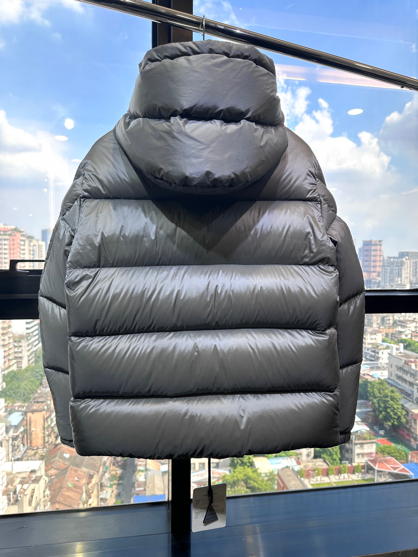 Moncler Couple Down Jacket White Duck Down Black M-xxxl