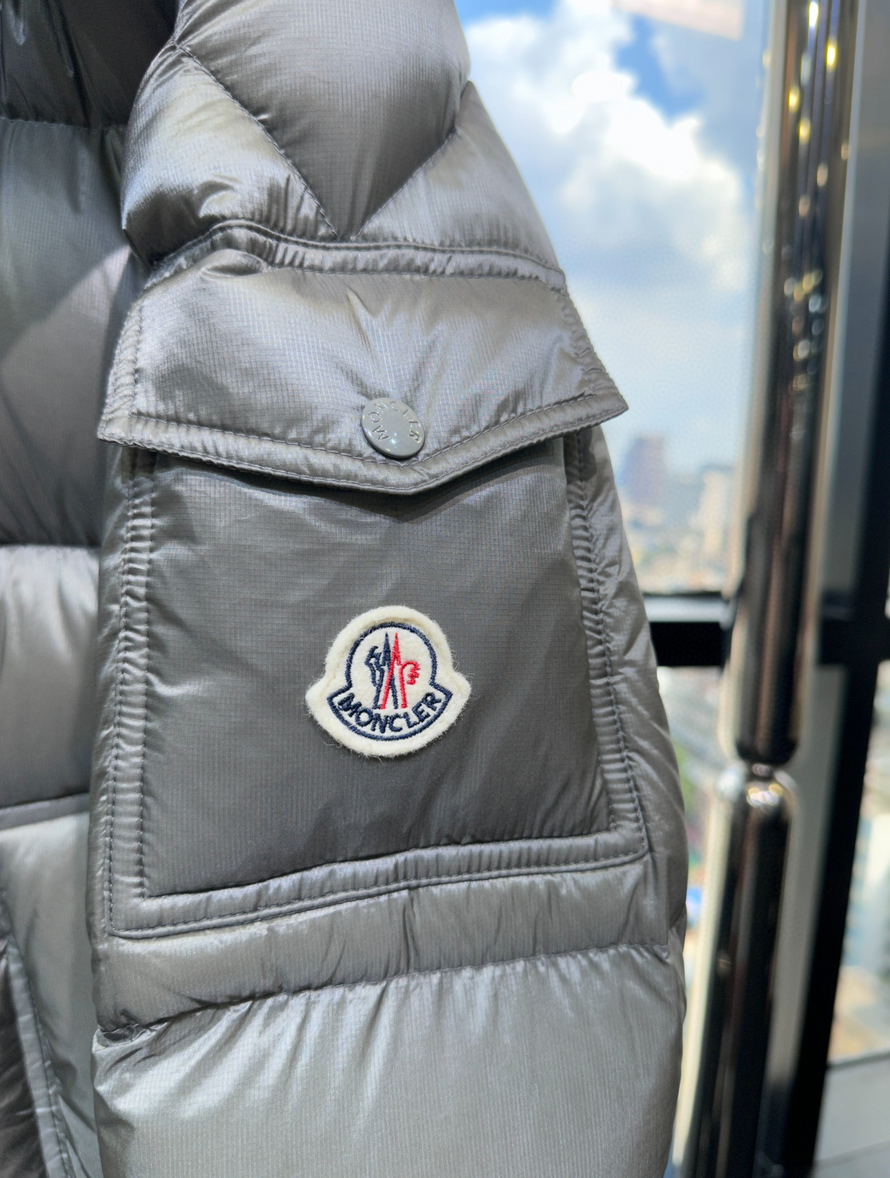 Moncler Couple Down Jacket White Duck Down Black M-xxxl