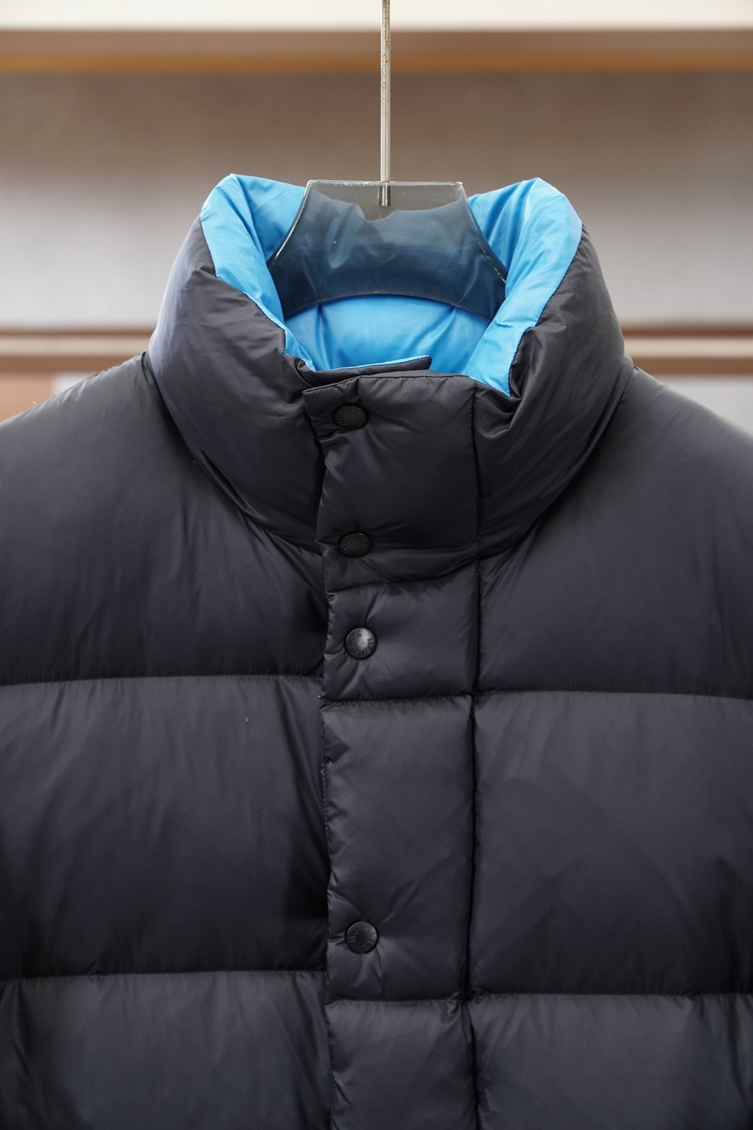 Moncler Couple Down Jacket White Duck Down Black Hooded S-m-l