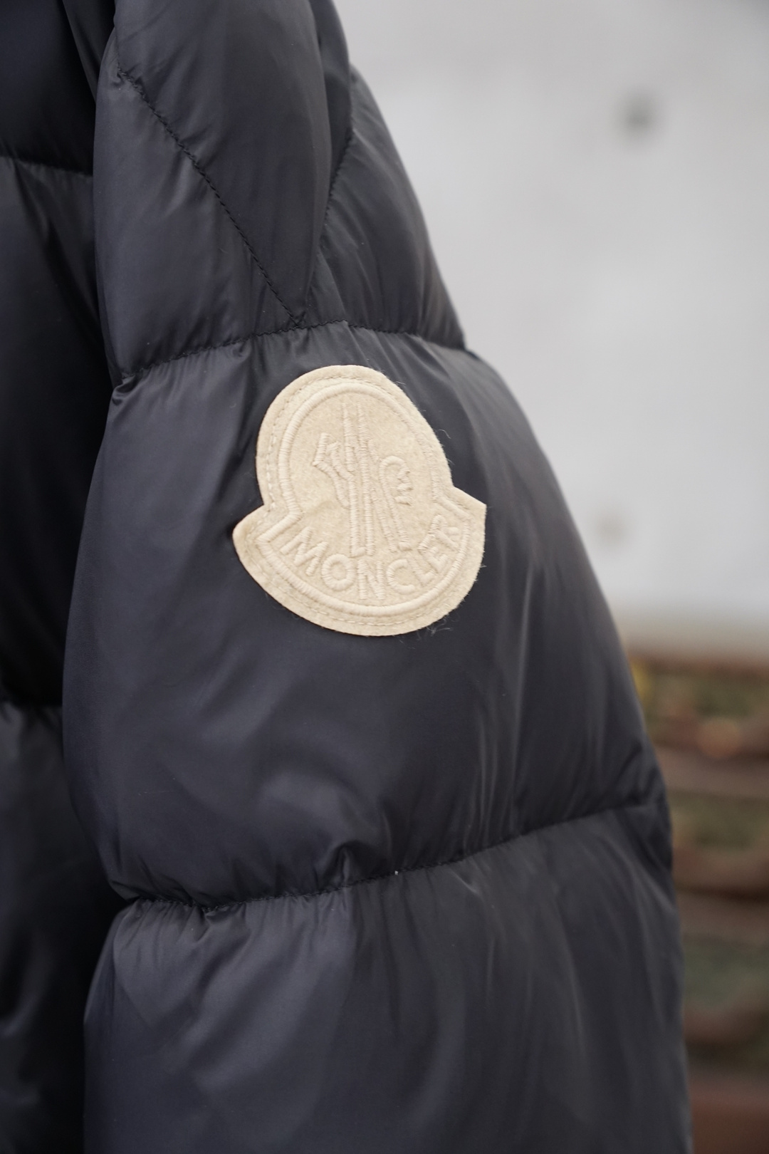 Moncler Couple Down Jacket White Duck Down Black Hooded S-m-l