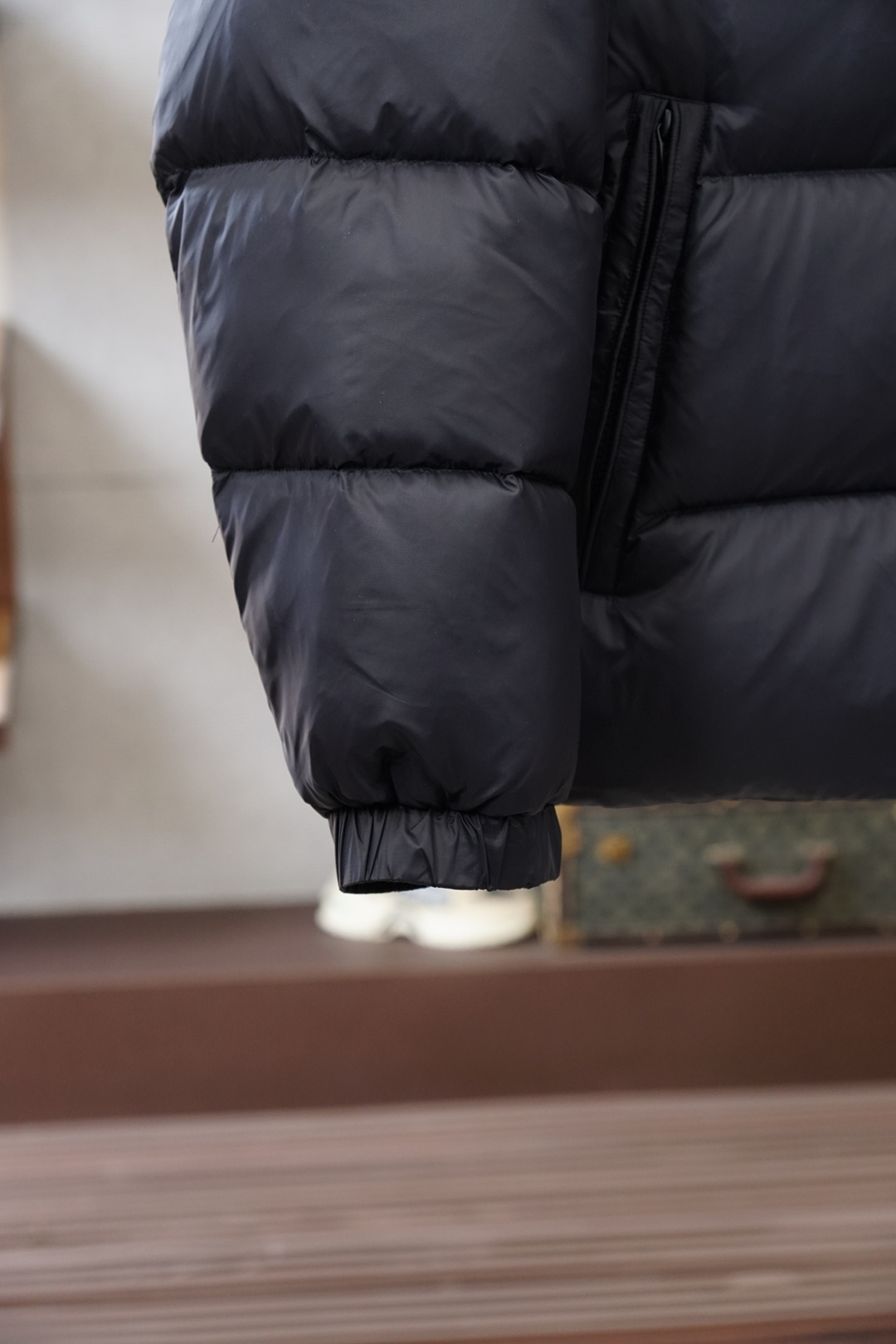 Moncler Couple Down Jacket White Duck Down Black Hooded S-m-l