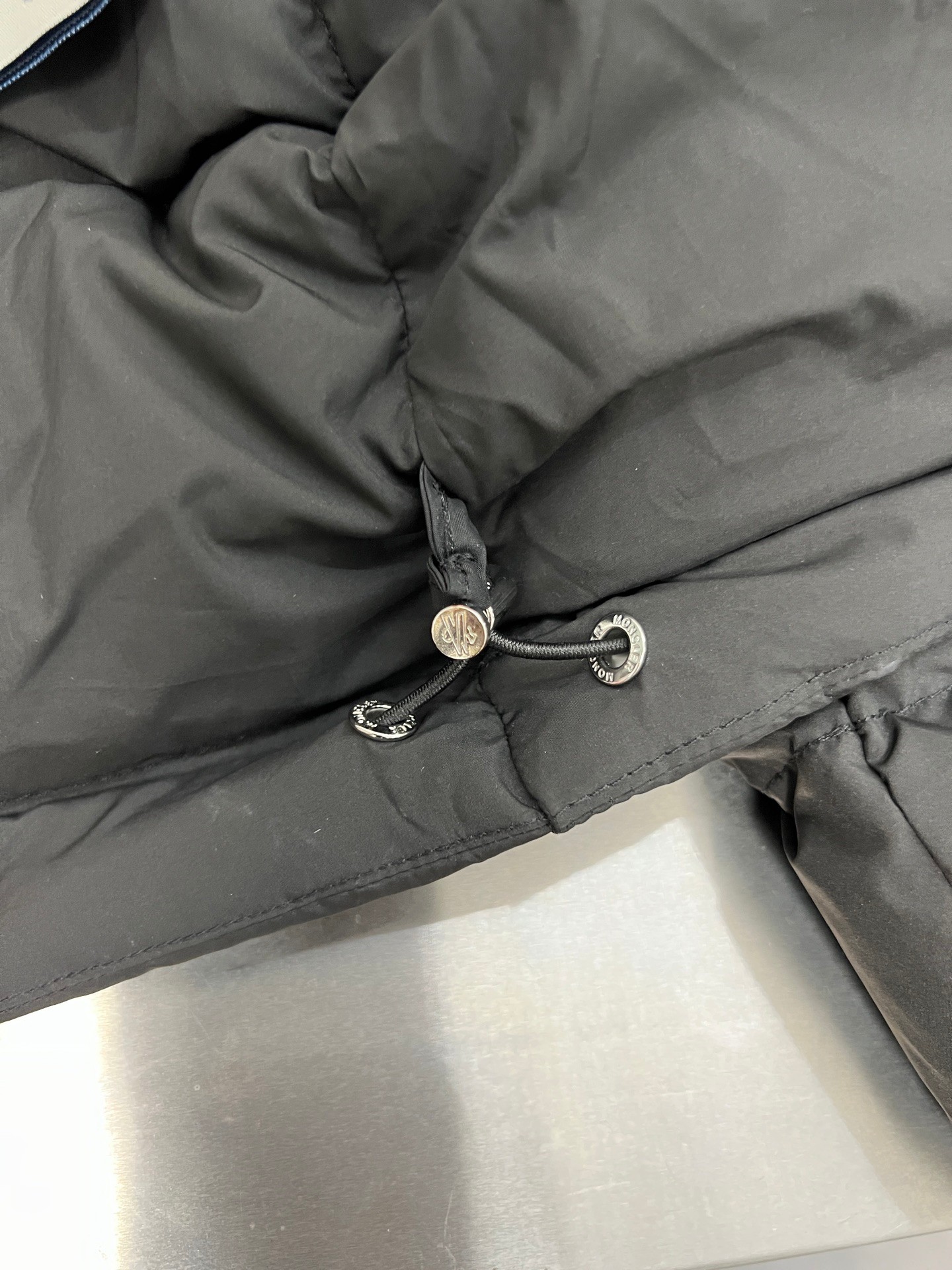 Moncler Couple Basic Clothing White Duck Down Black Hooded M-l-xl