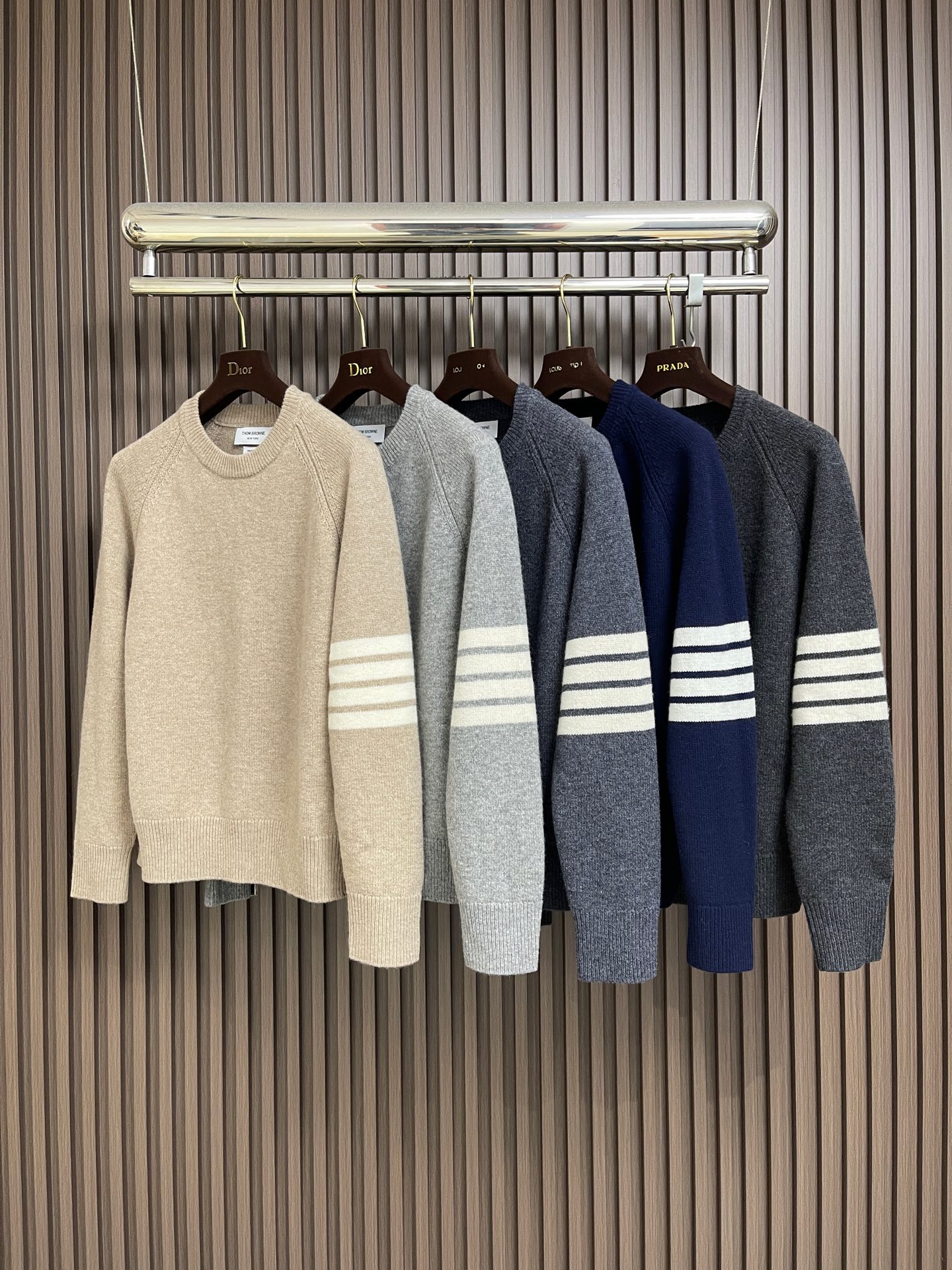 Thom Browne Couple Basic Clothing Cashmere Loose Fit M