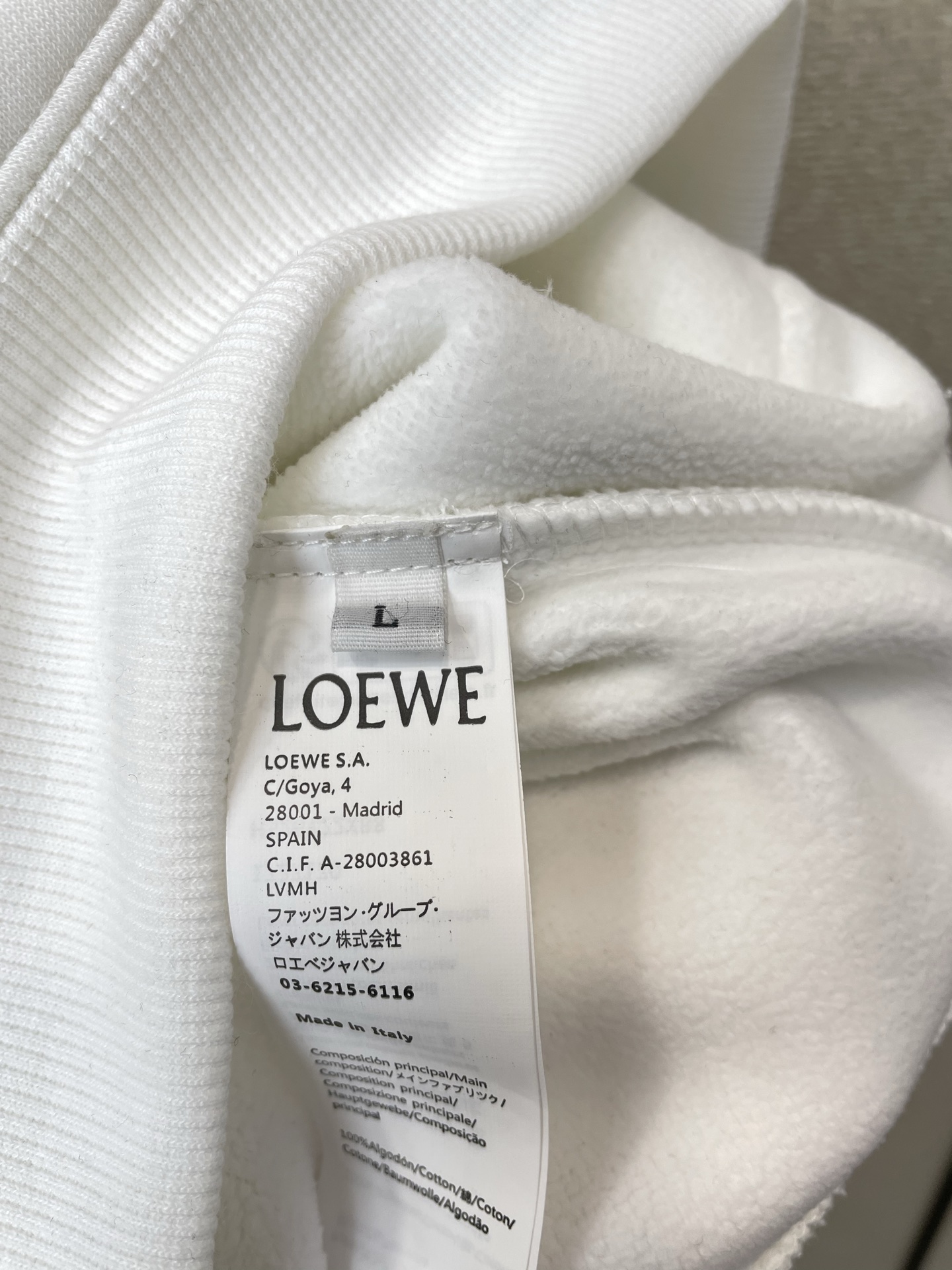 Loewe Male Hoodie Hooded M-l-xl