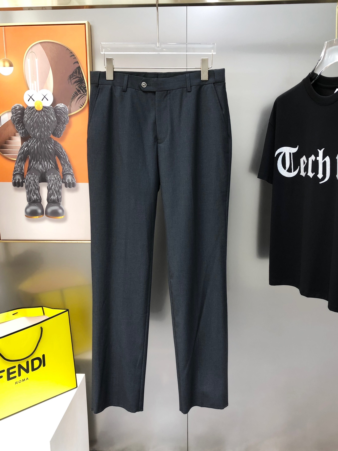 Versace Male Basic Clothing Polyester Gray S-xl