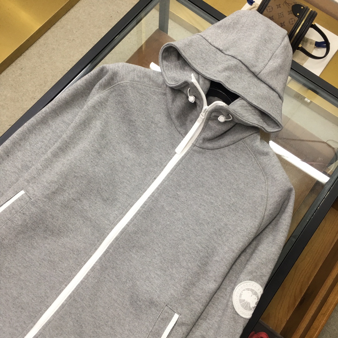 Canada Goose Couple Basic Clothing Cashmere White Hooded M-xl