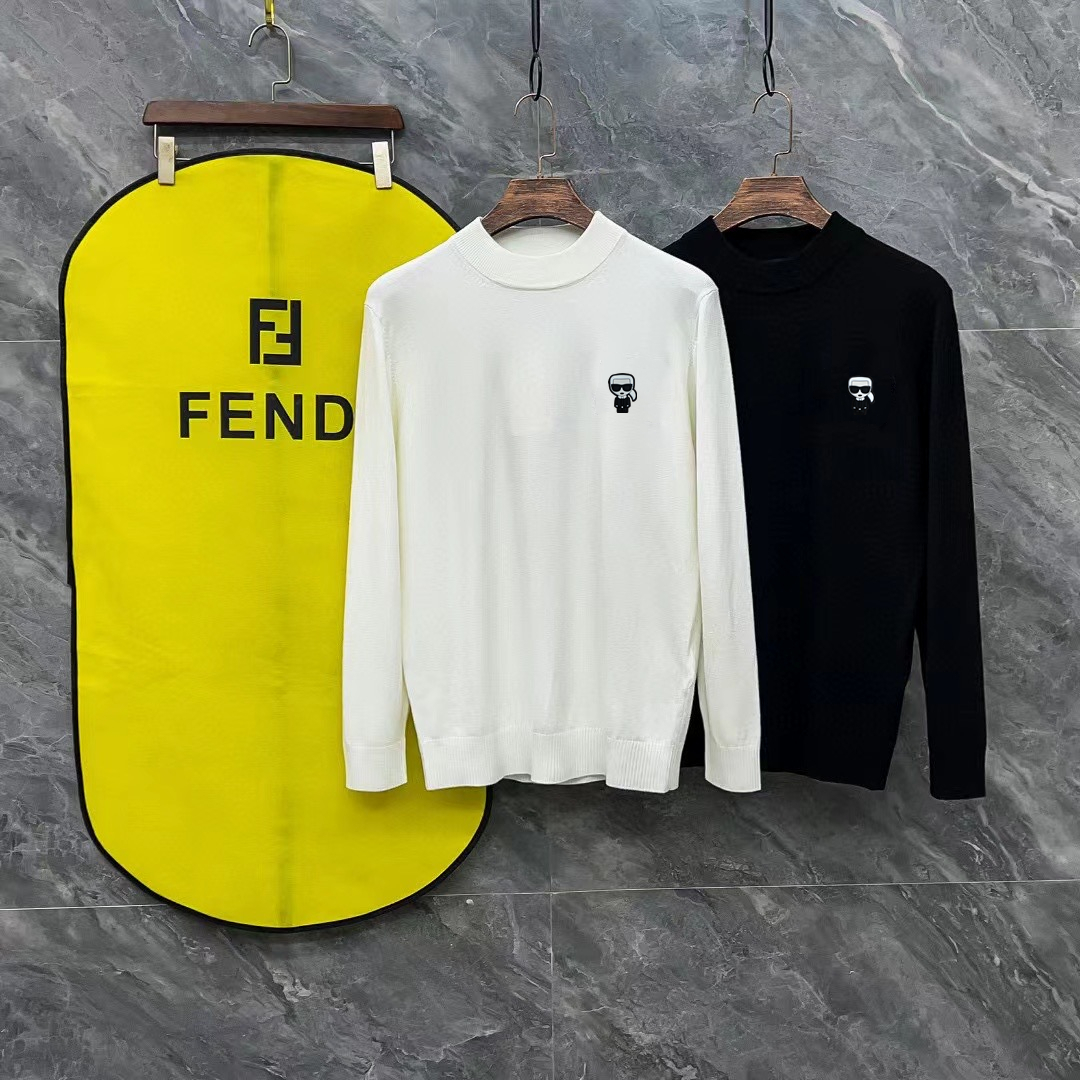 Fendi Female Basic Clothing Wool Black M-l-xl