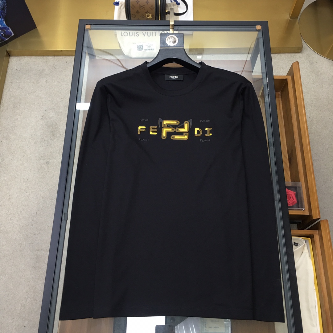 Fendi Basic Clothing Cotton Black M-l-xl