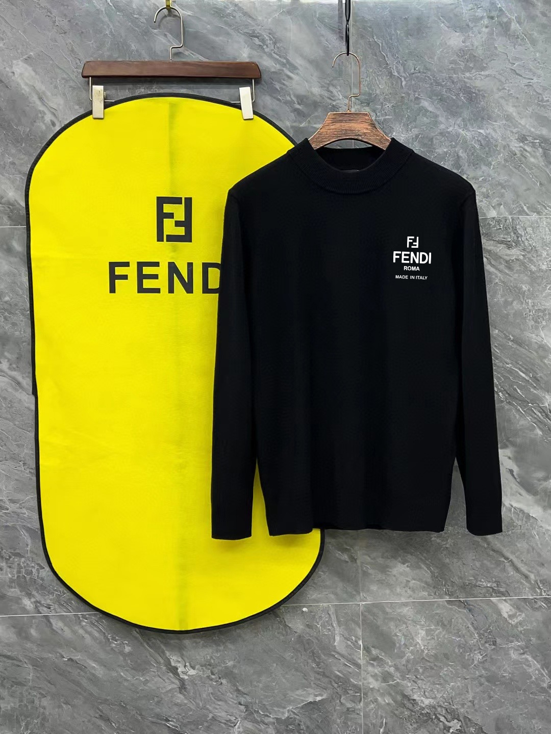 Fendi Female Basic Clothing Wool Black M-l-xl