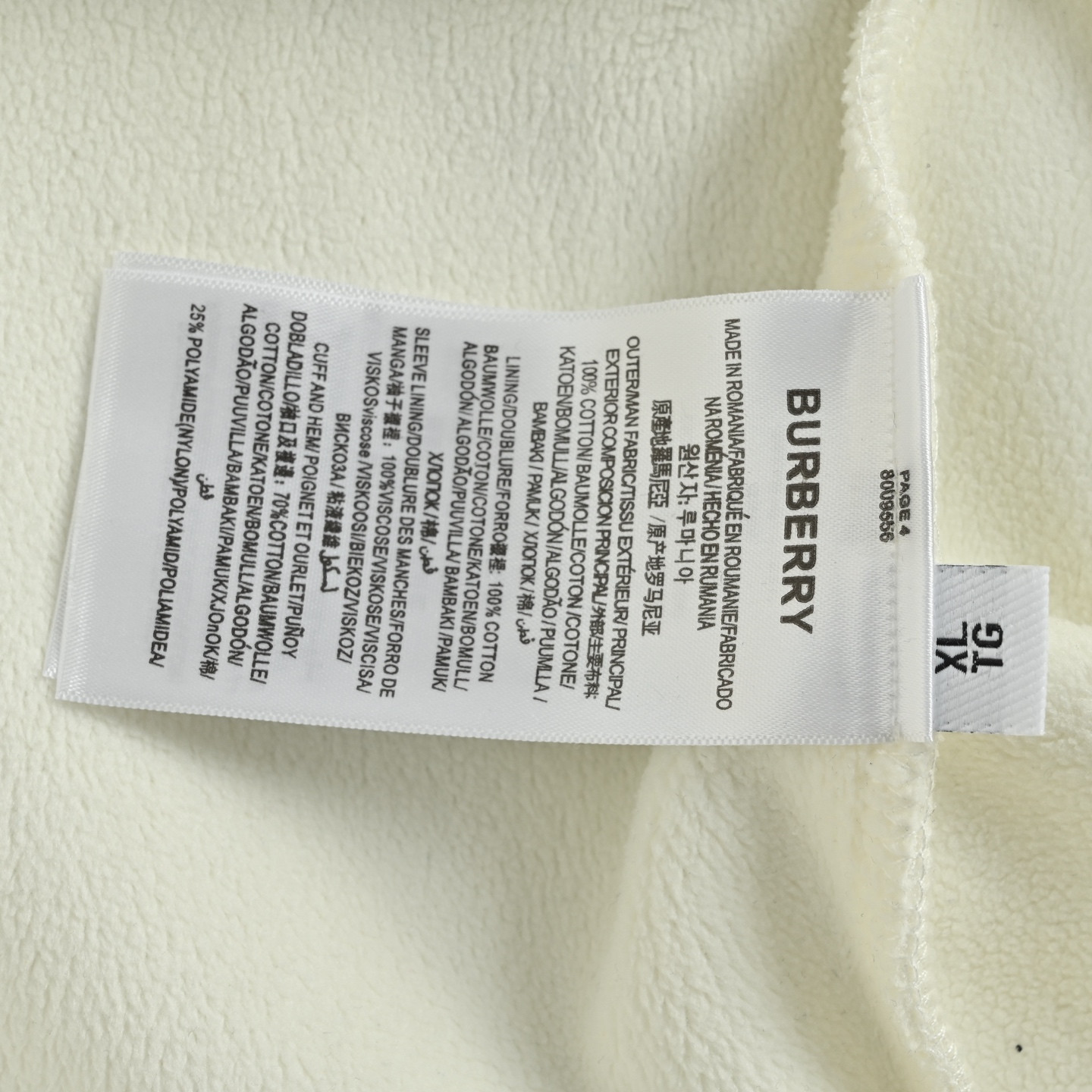 Burberry Couple Hoodie Cotton White Printed S-xl