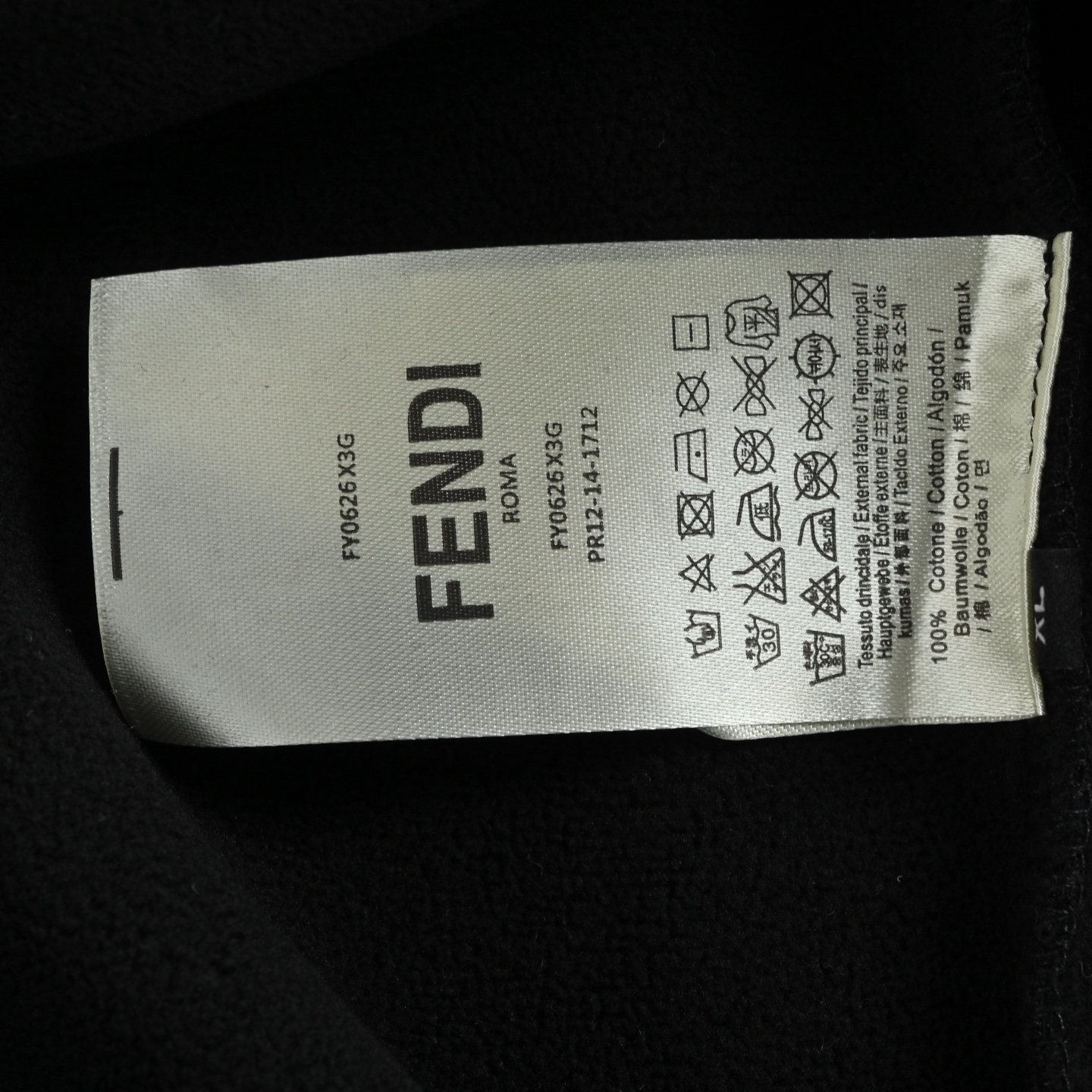 Fendi Couple Hoodie Cotton White Hooded S-xl