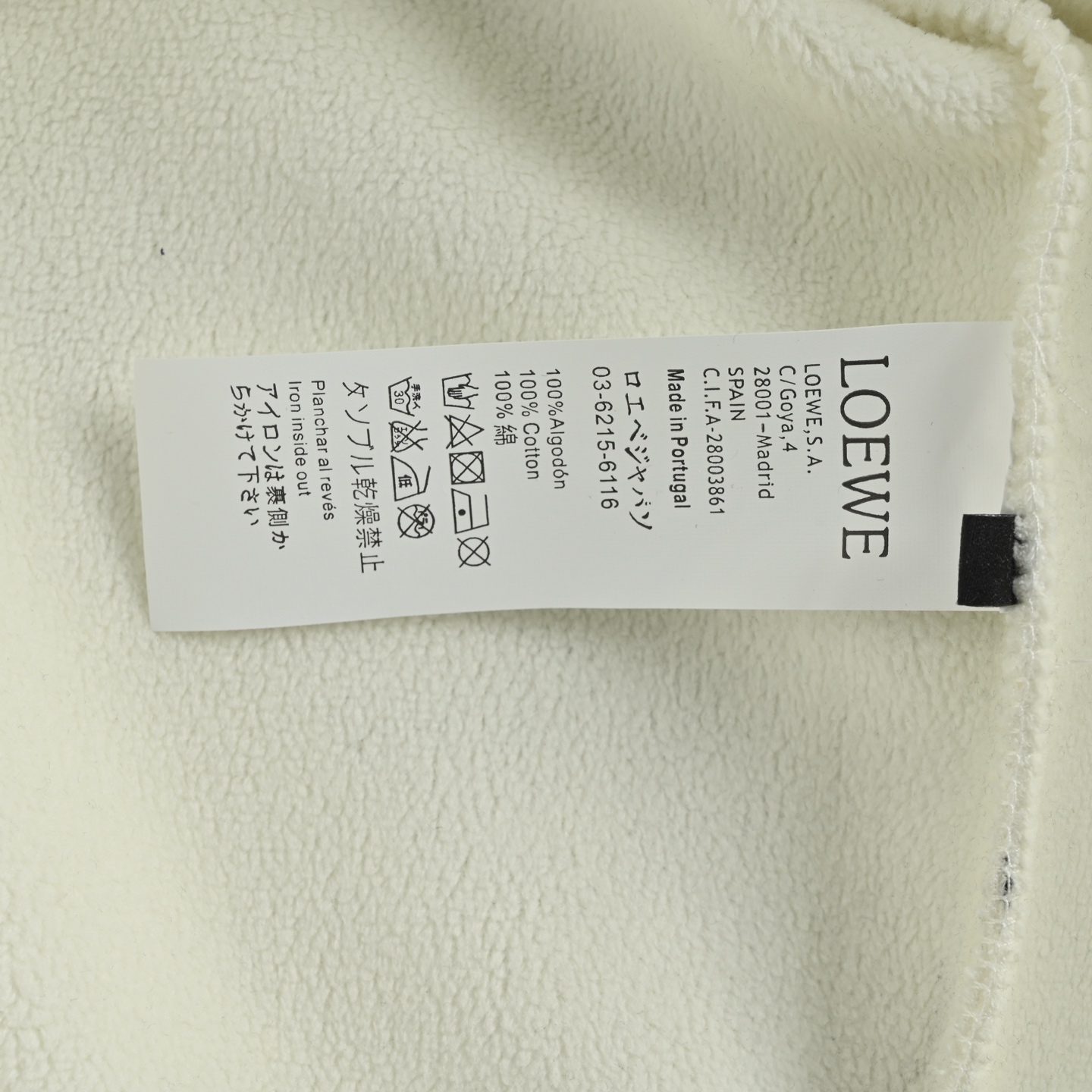Loewe Couple Hoodie Cotton White Hooded S-l-xl