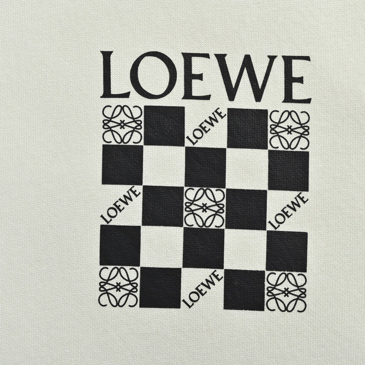 Loewe Couple Hoodie Cotton White Hooded S-l-xl