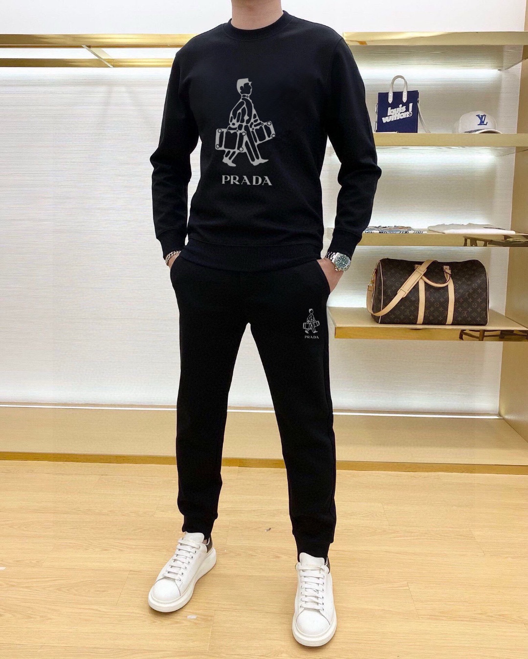 Prada Hoodie Cotton M-xl