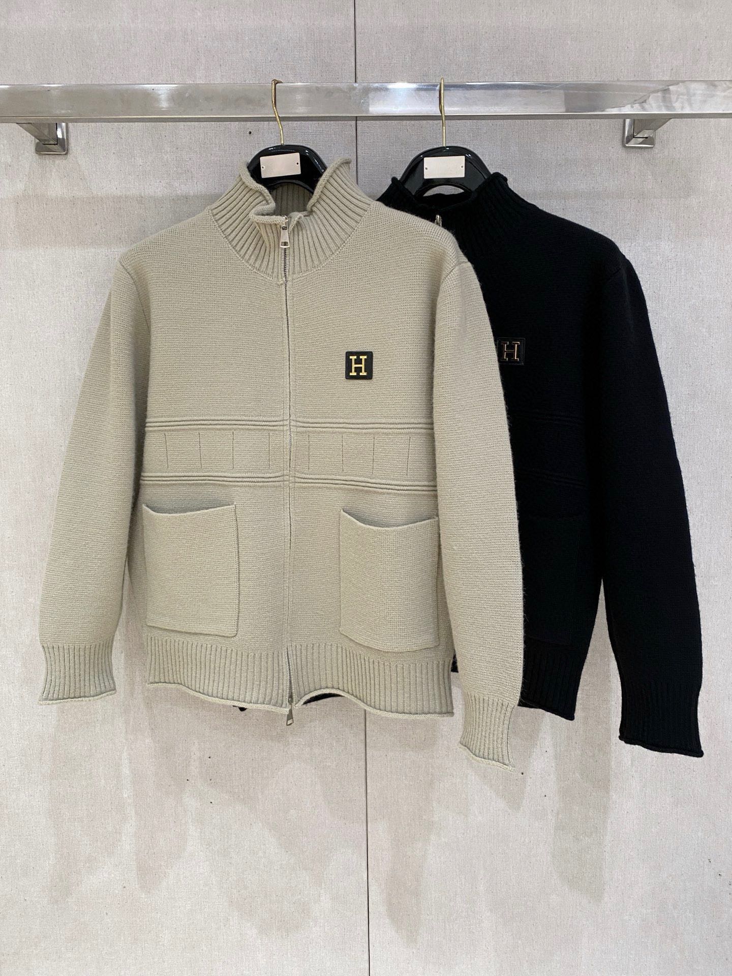 Hermès Basic Clothing Wool Printed M-l-xxxl