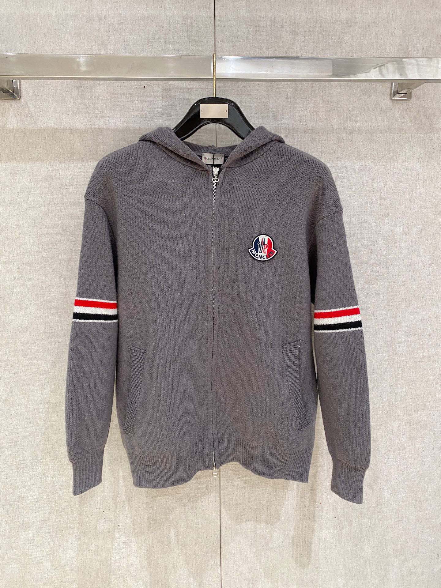 Moncler Basic Clothing Wool Printed M-l-xxxl