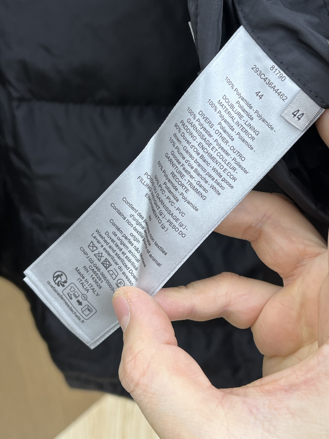 Dior Down Jacket White Duck Down