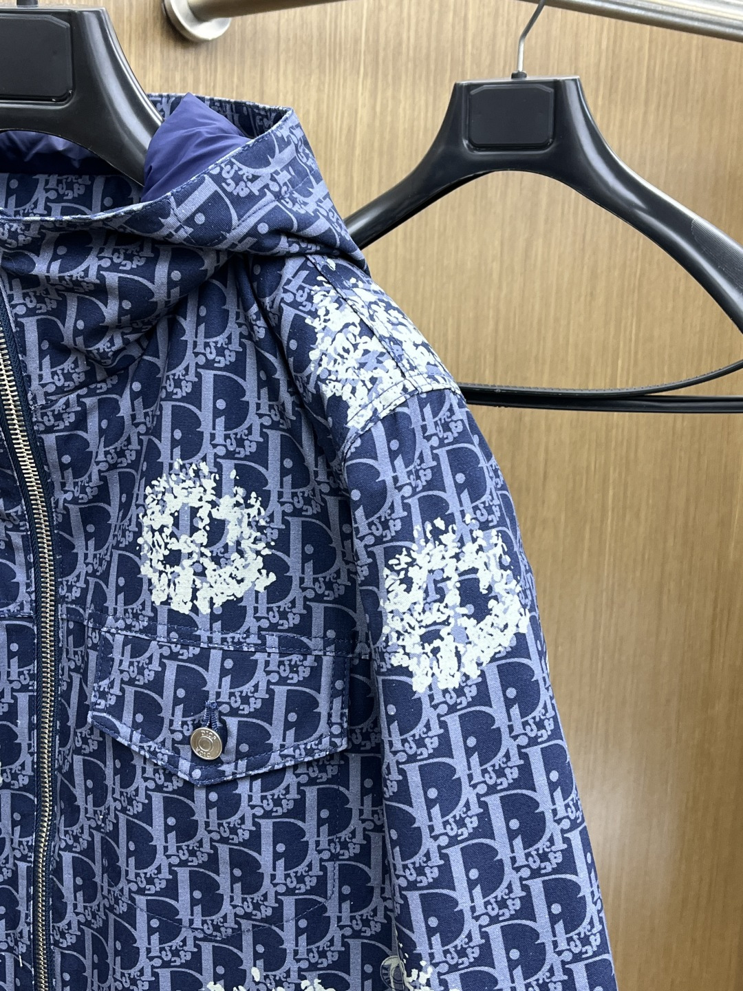 Dior Down Jacket Goose Down Hooded L