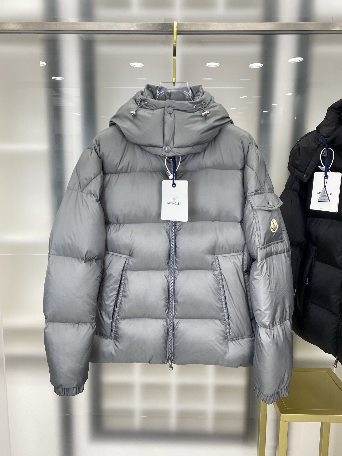 Moncler Couple Down Jacket Black Couple Style M-l-xl