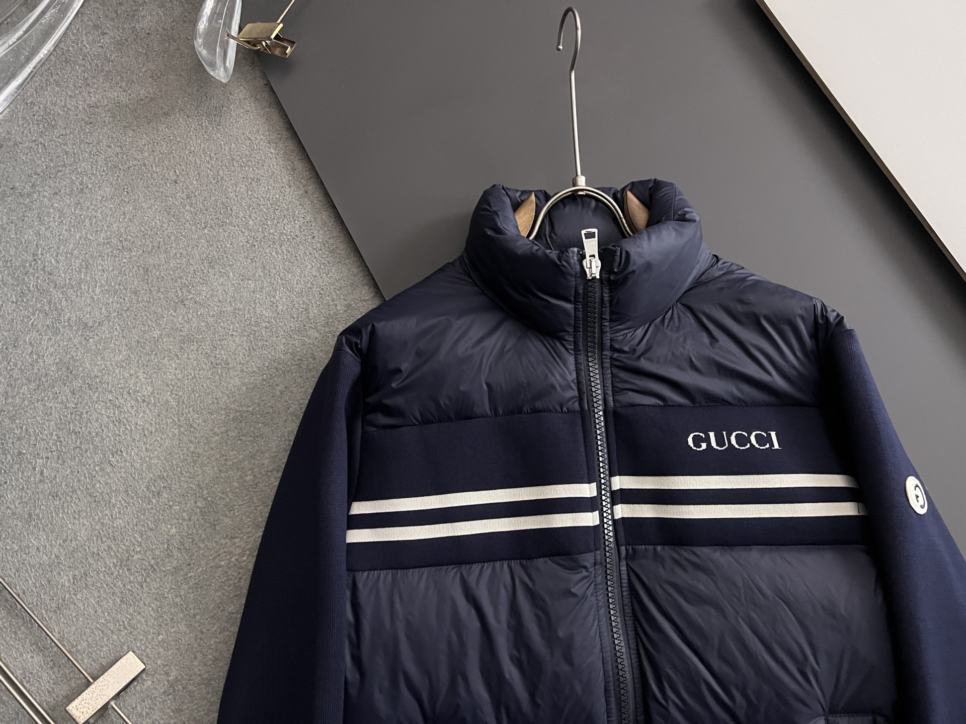 Gucci Down Jacket White Duck Down