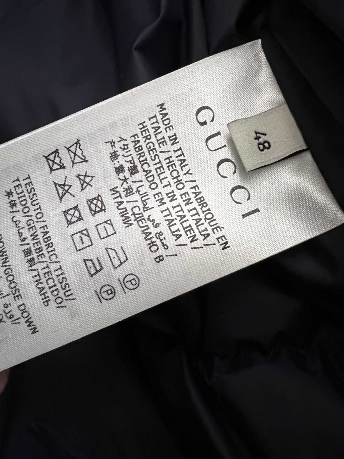 Gucci Down Jacket White Duck Down
