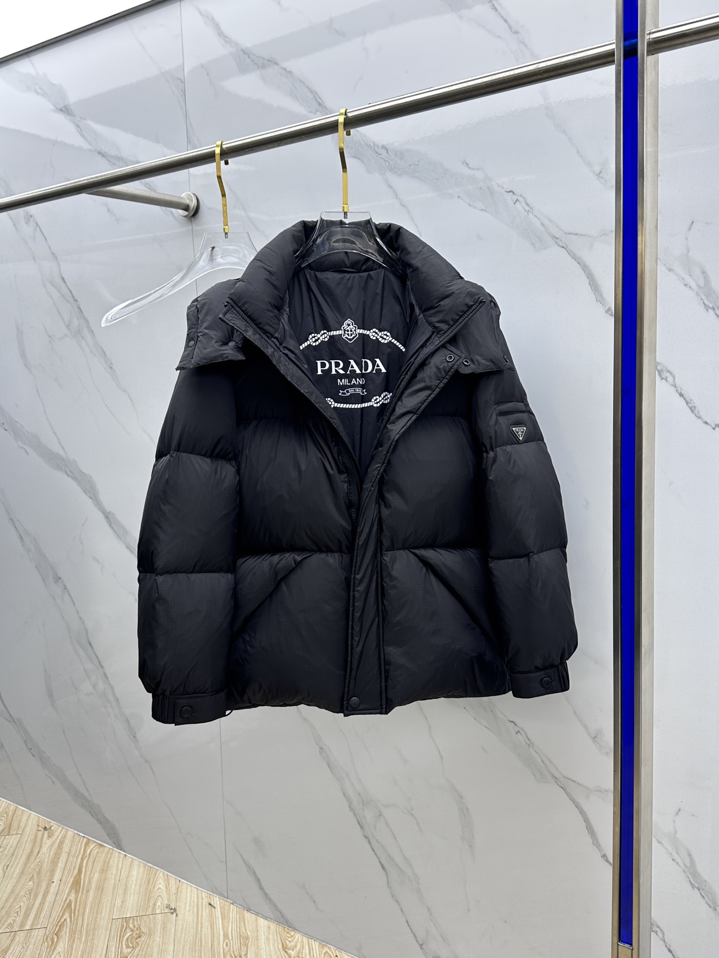 Prada Male Down Jacket Goose Down Hooded S-l