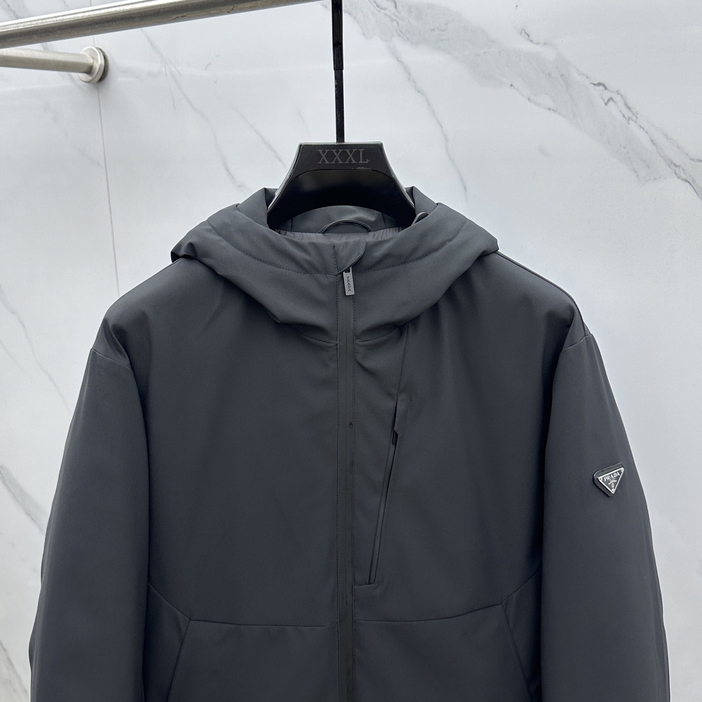 Prada Male Down Jacket Hooded S