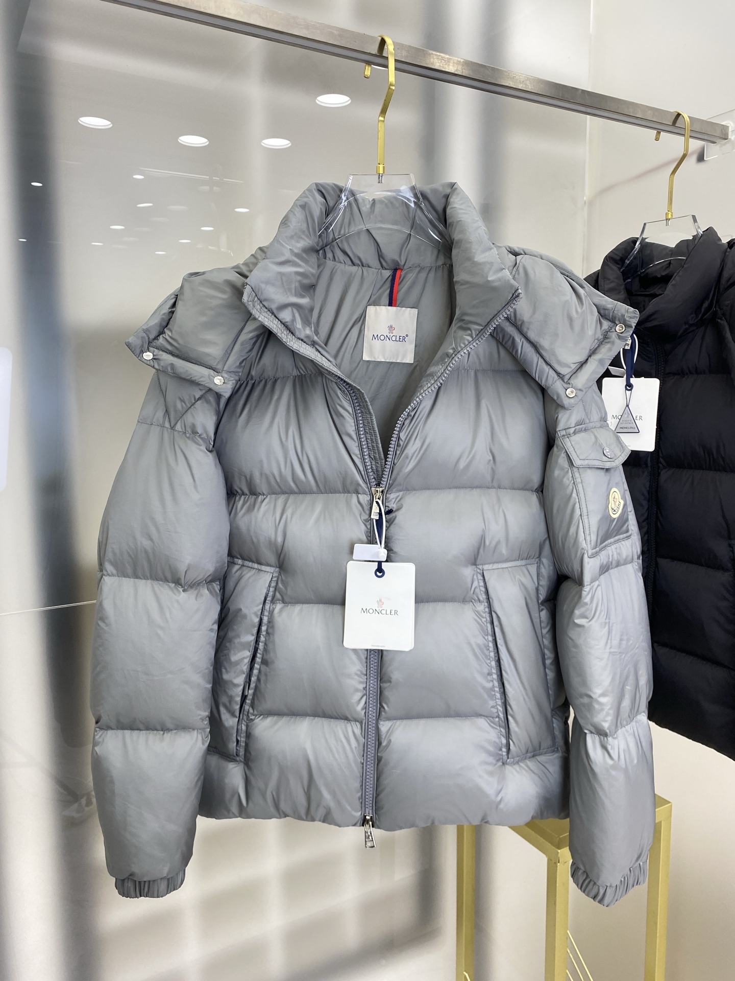 Moncler Couple Down Jacket Black Couple Style M-l-xl