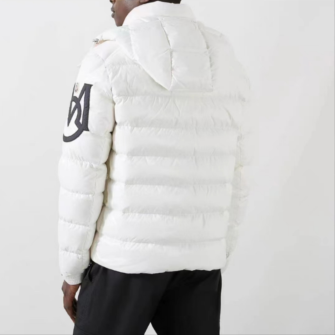 Moncler Down Jacket Black Hooded S-m-l