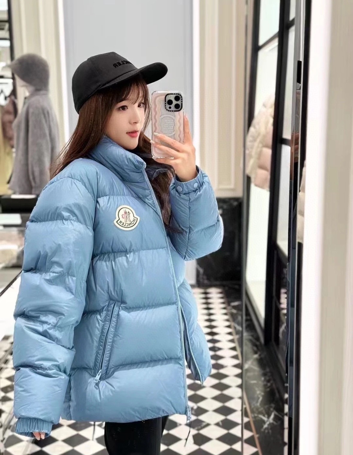 Moncler Down Jacket Blue M-l