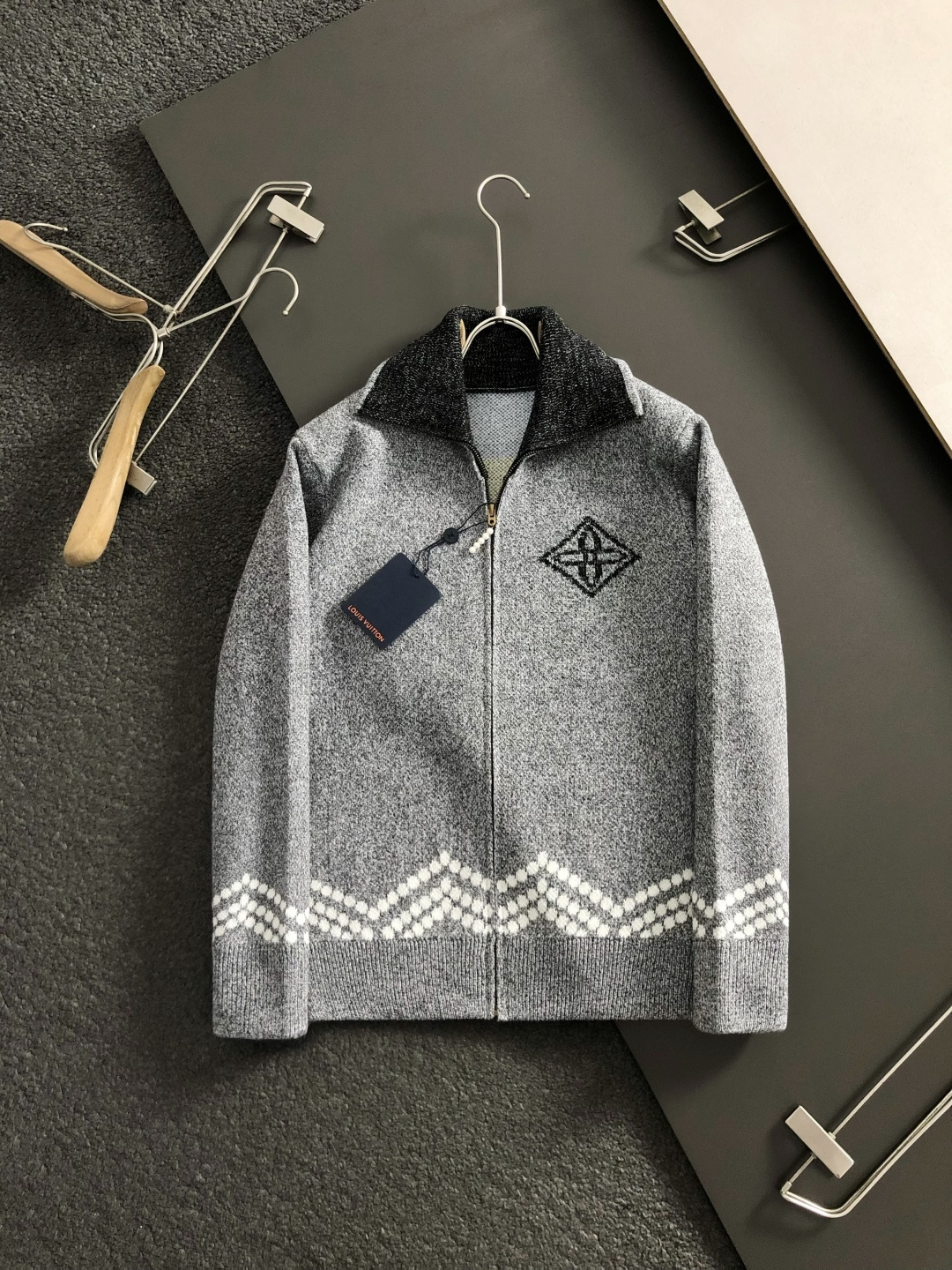 Loro Piana Hoodie Knitted Gray Hooded M-l-xxxl