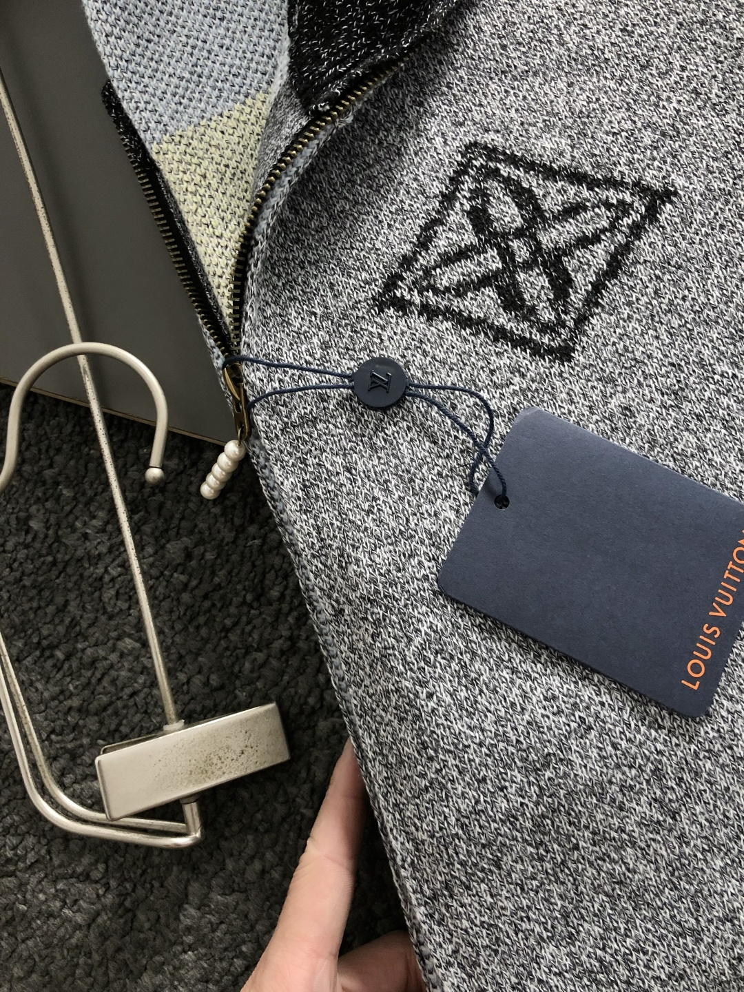Loro Piana Hoodie Knitted Gray Hooded M-l-xxxl