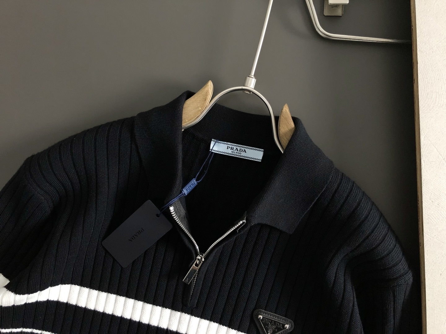 Prada Jeans Knitted Black Striped M-l-xxxl