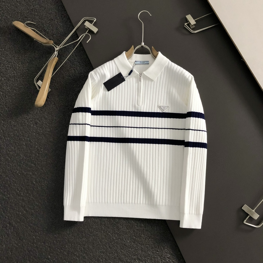 Prada Jeans Knitted Black Striped M-l-xxxl