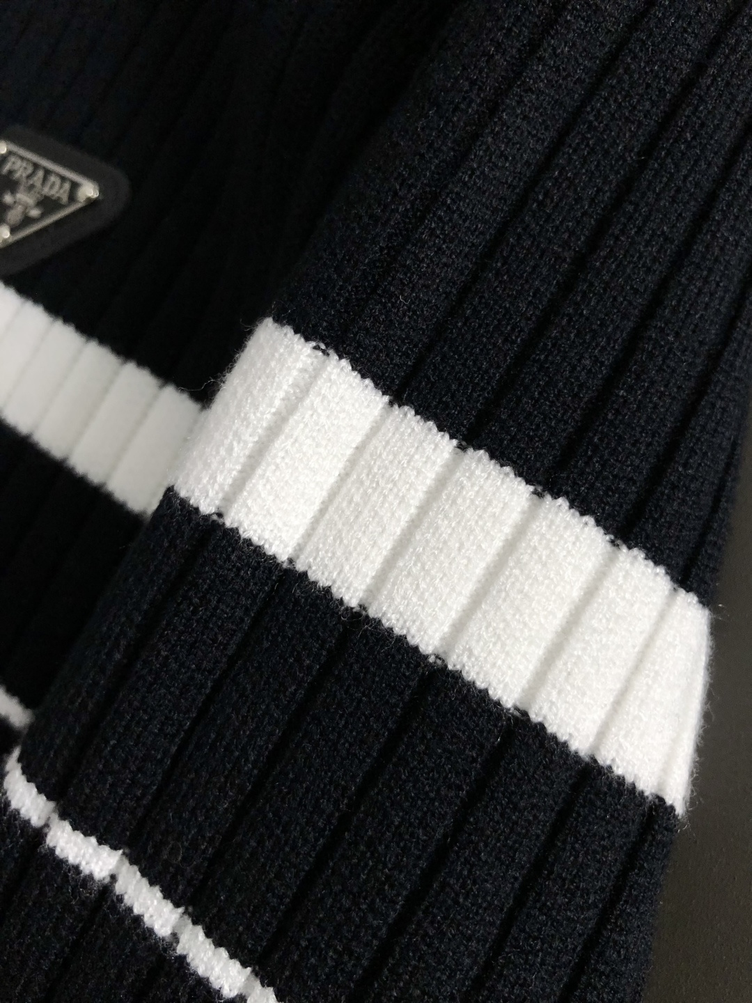 Prada Jeans Knitted Black Striped M-l-xxxl