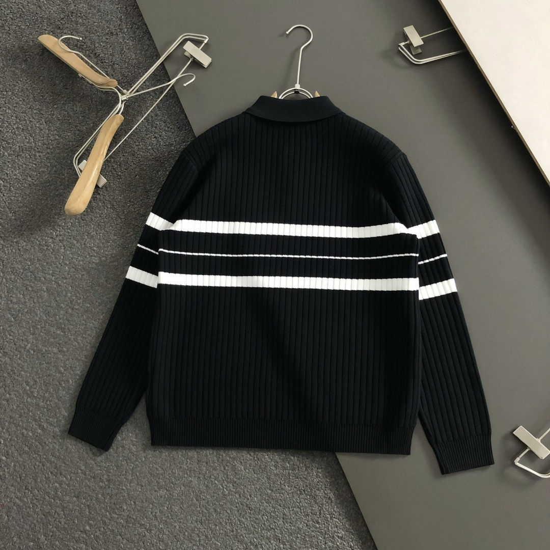 Prada Jeans Knitted Black Striped M-l-xxxl