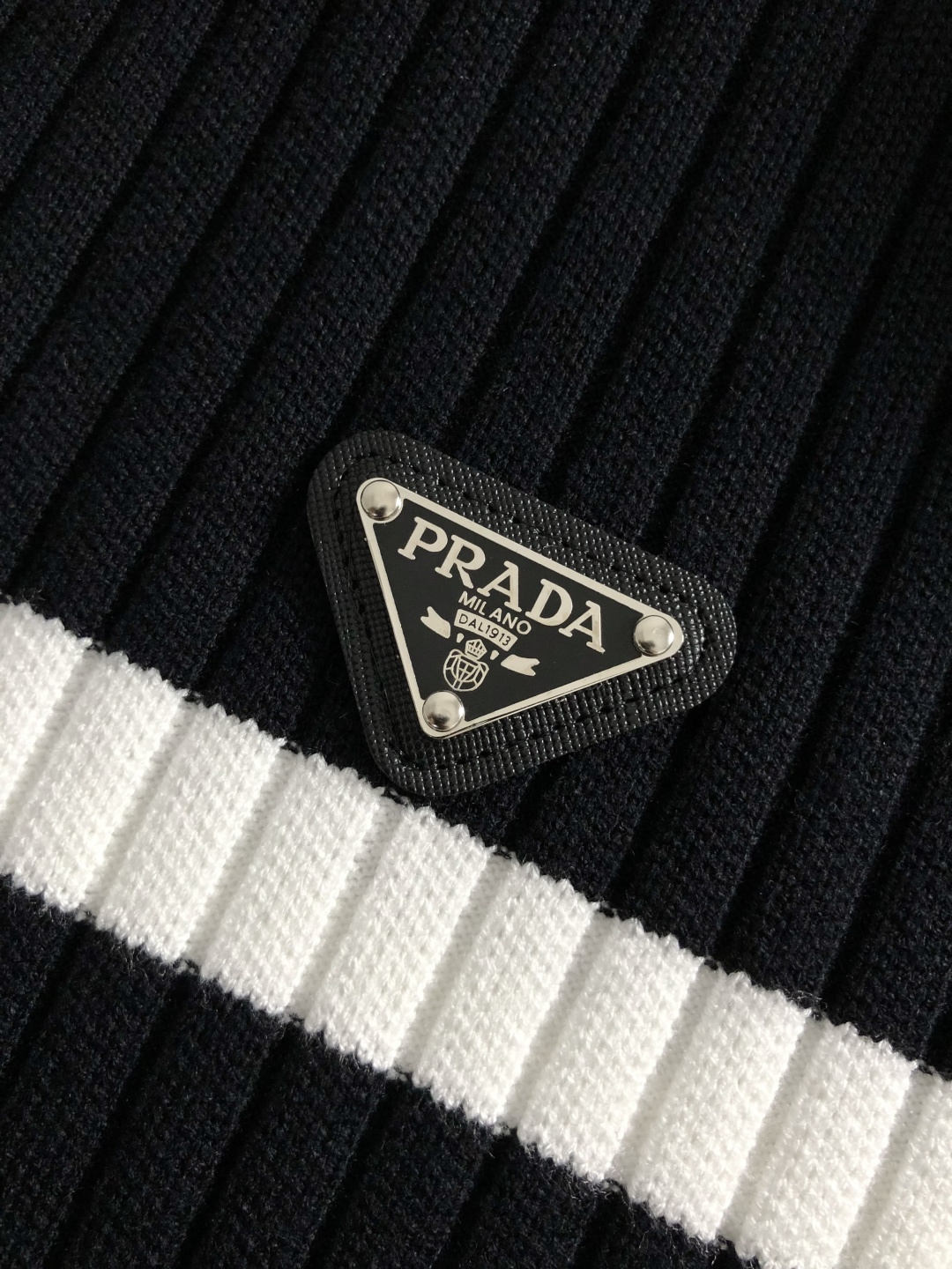 Prada Jeans Knitted Black Striped M-l-xxxl