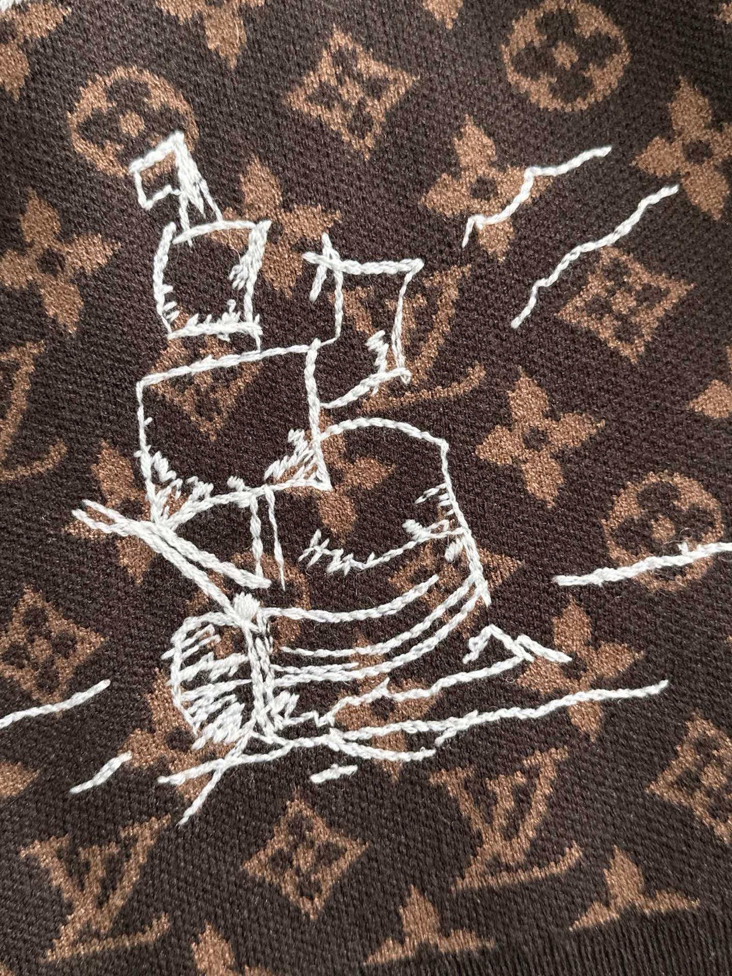 Louis Vuitton Basic Clothing Wool Brown S-xl