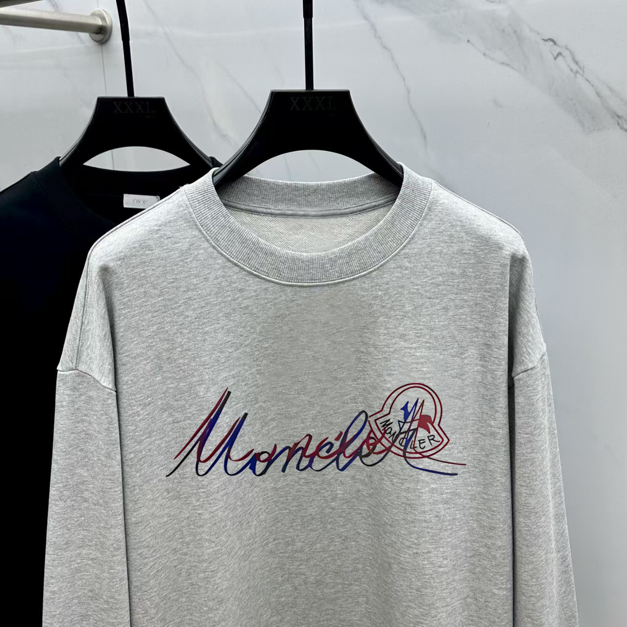 Moncler Couple Hoodie Cotton Black Printed M-l-xl