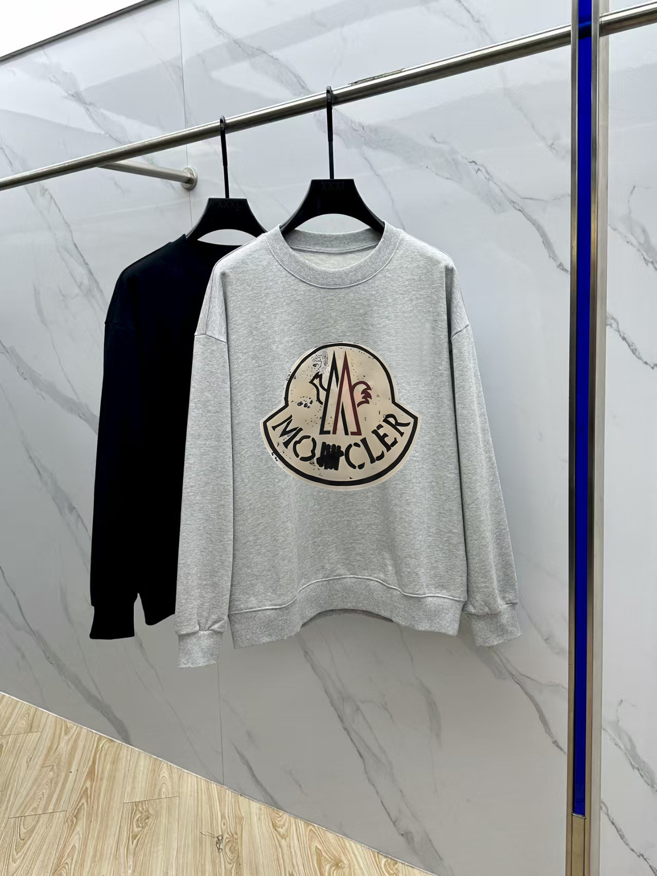 Moncler Couple Hoodie Cotton Black Printed M-l-xl